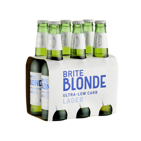 Brite Blonde Ultra Low Carb Bottle 330mL | 6 pack
