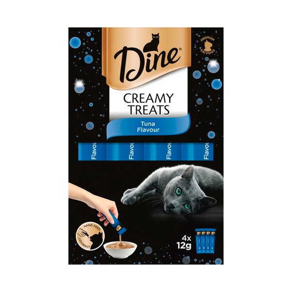 Dine Creamy Treats Tuna Flavour Cat Food 12g | 4 pack