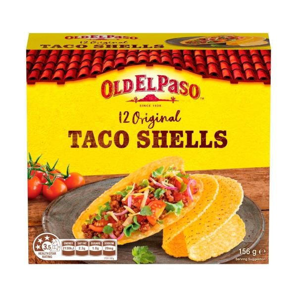 Old El Paso Taco Shells 12 Pack | 156g