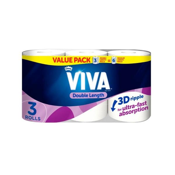 Viva Double Length Paper Towels | 3 pack