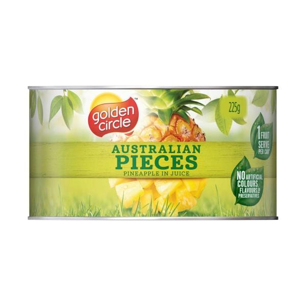 Golden Circle Australian Pineapple Pieces In Juice | 225g