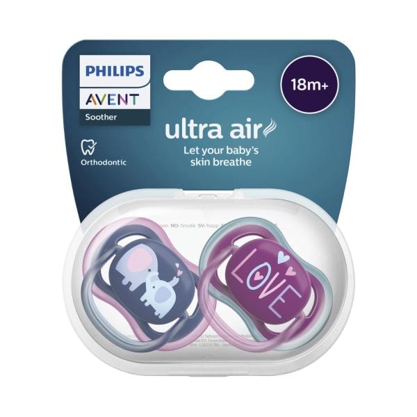 Avent BPA Free Freeflow Soother 18+ Months | 2 pack