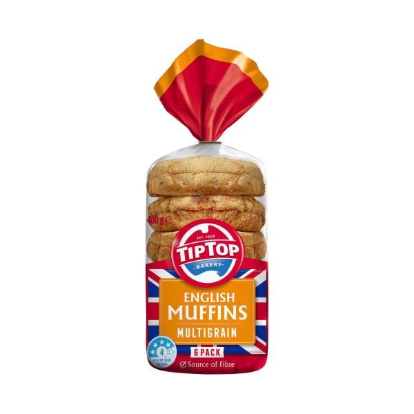 Tip Top Multigrain English Muffins | 6 pack