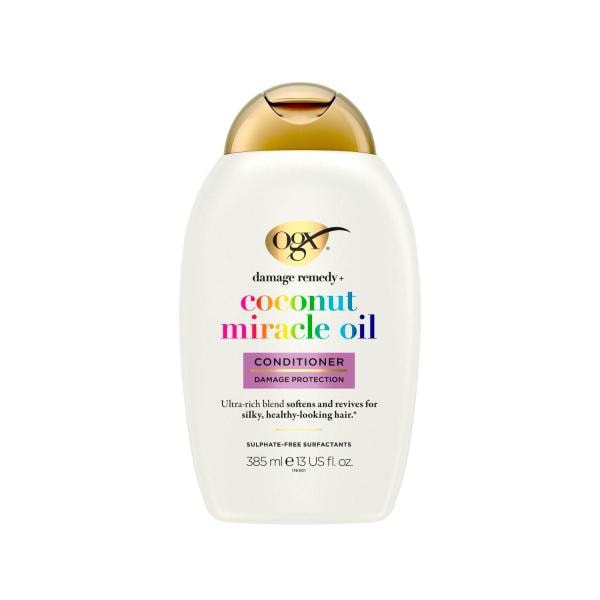 Ogx Extra Strength Damage Remedy + Hydrating & Repairing Coconut Miracle Oil Conditioner For Damaged & Dry Hair | 385mL