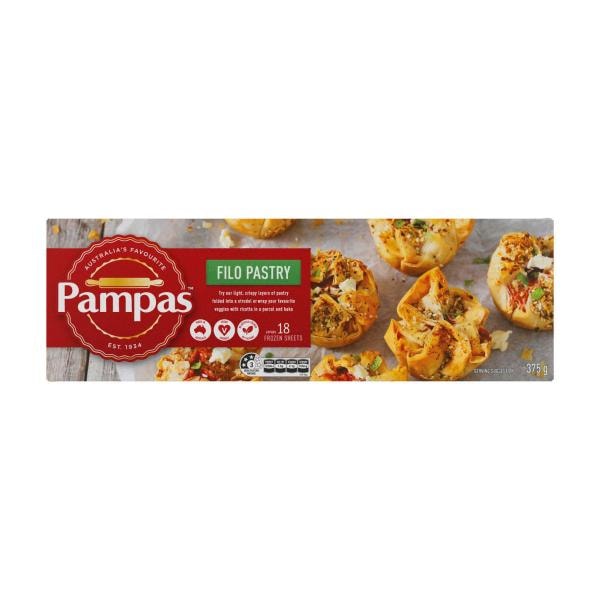 Pampas Frozen Filo Pastry 18-20 Sheets | 375g