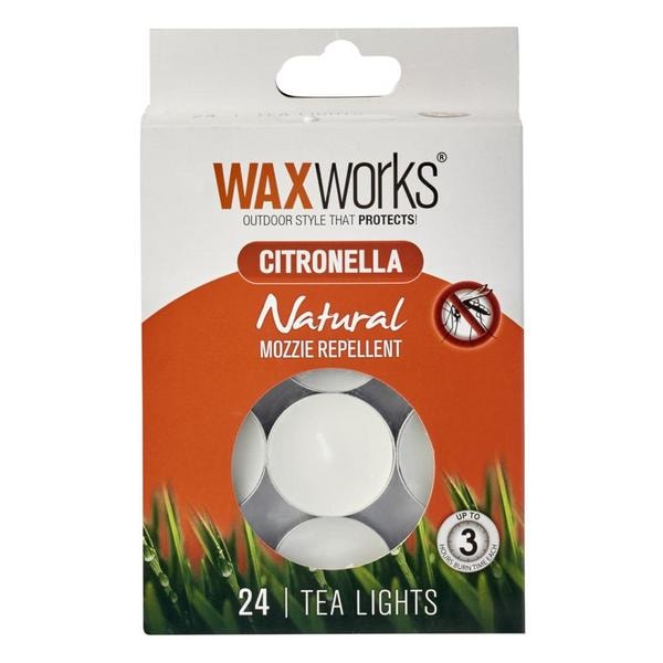 Waxworks Citronella Tea Lights | 24 pack