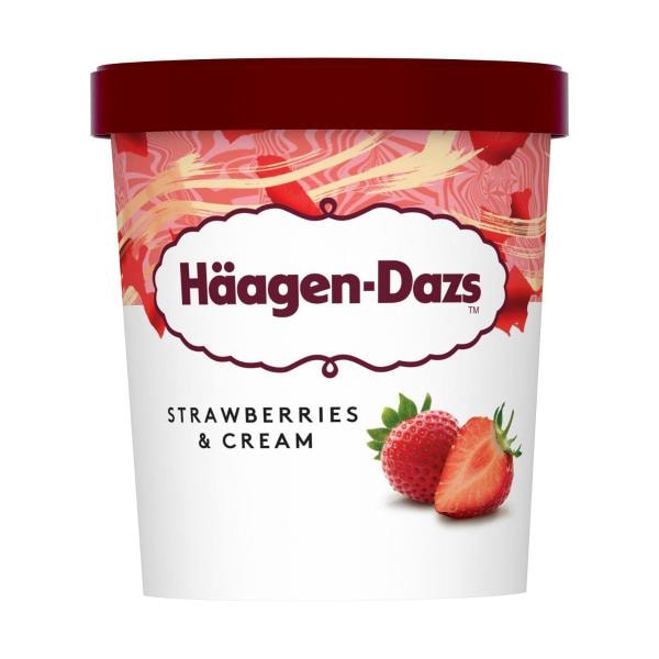 Haagen-Dazs Strawberries And Cream Ice Cream | 457mL