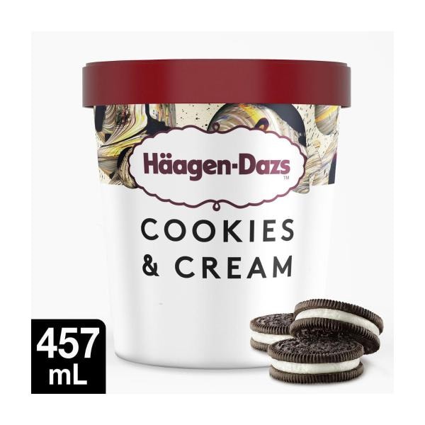 Haagen Dazs Cookies & Cream Ice Cream Tub | 457mL