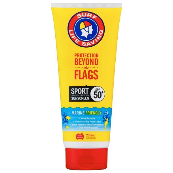 Surf Life Saving Sport Sunscreen Tube SPF50+ | 200mL
