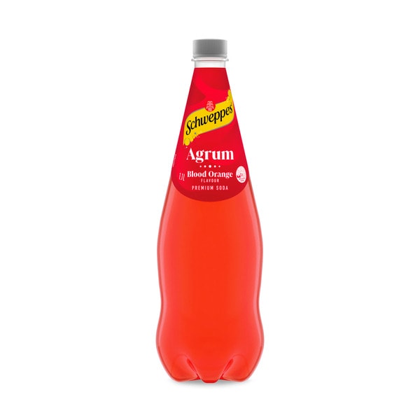 Schweppes Agrum Blood Orange Soft Drink Bottle | 1.1L