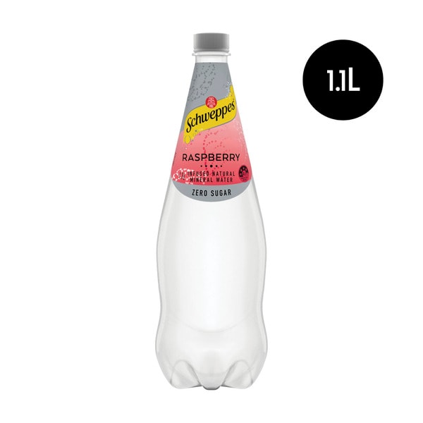 Schweppes Raspberry Infused Natural Mineral Water Bottle | 1.1L