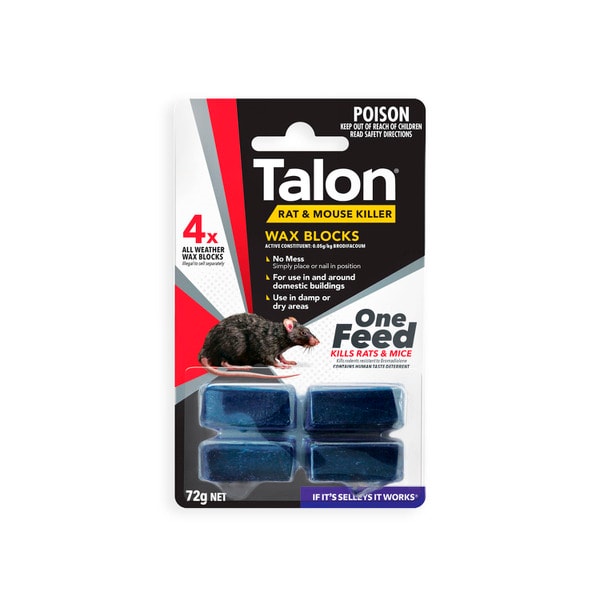 Talon Rat Mouse Bait Wax Blocks | 72g