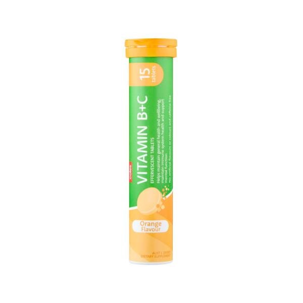 Coles Effervescent Tablets Orange | 15 pack