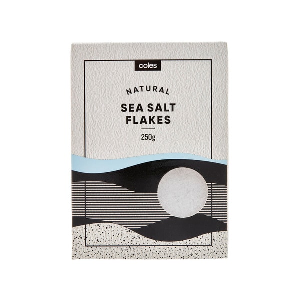 Coles White Sea Salt Flakes | 250g