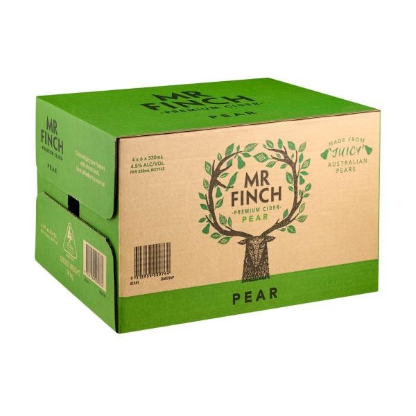 Mr Finch Pear Cider Bottle 330mL | 24 Pack