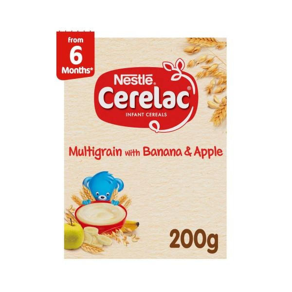 Nestle Cerelac Multigrain with Banana & Apple Baby Cereal Stage 3 | 200g