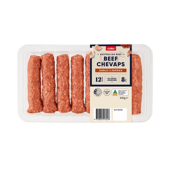 Coles Beef Chevaps | 400g