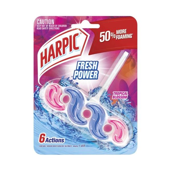 Harpic Fresh Power6 Toilet Cleaner Tropical Blossom | 39g
