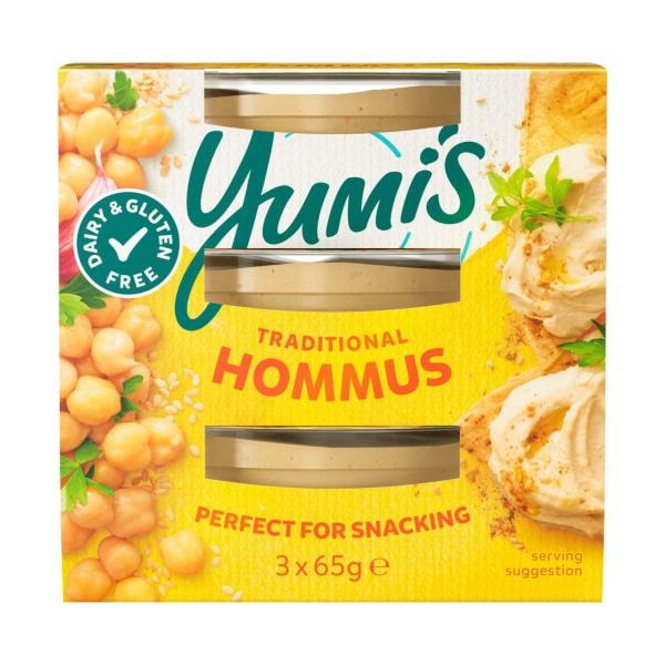 Yumi's Mini Middle Eastern Hommus 3x65g | 195g