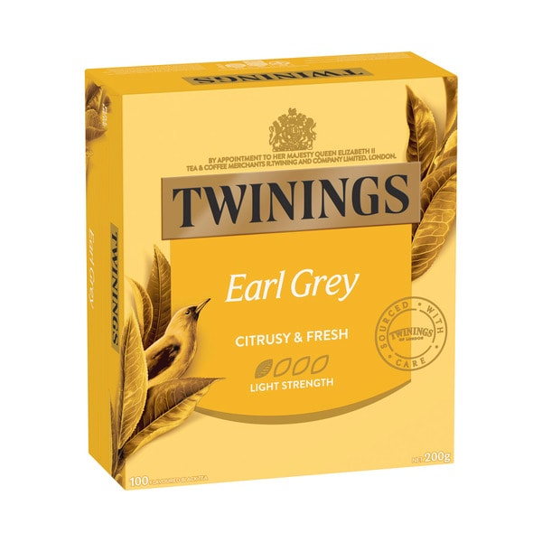 Twinings Earl Grey Tea Bags 100 pack | 200g