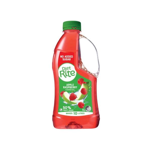 Diet Rite Apple Raspberry Cordial | 1L