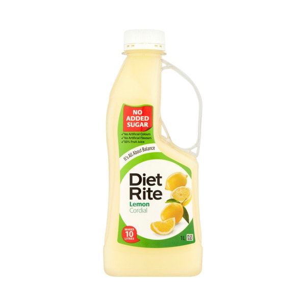 Diet Rite Lemon Cordial | 1L