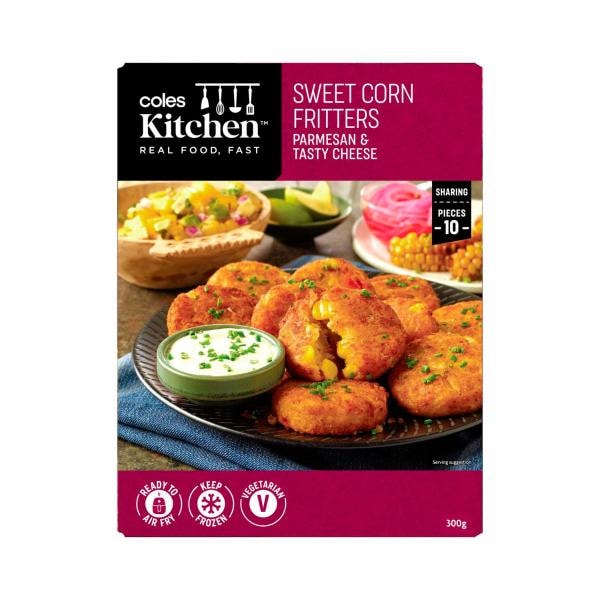 Coles Corn Fritters 10 Pack | 300g