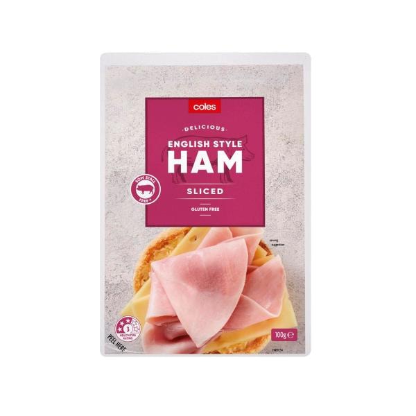 Coles English Sliced Ham | 100g