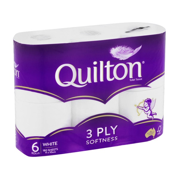 Quilton White Toilet Tissue | 6 pack