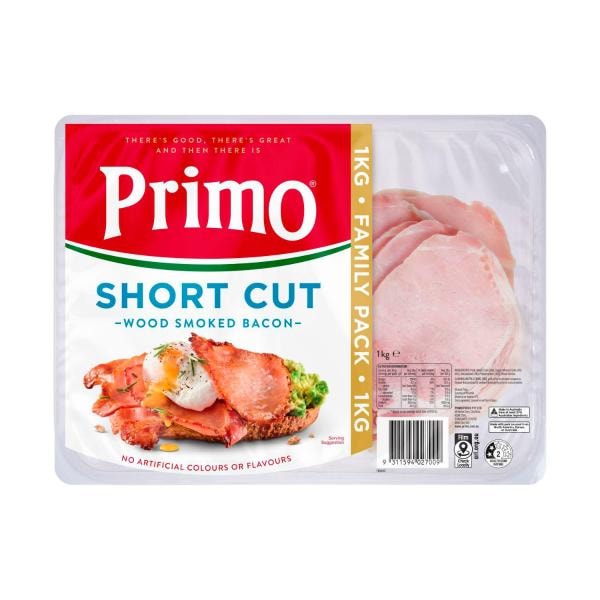 Primo Short Cut Bacon | 1 kg