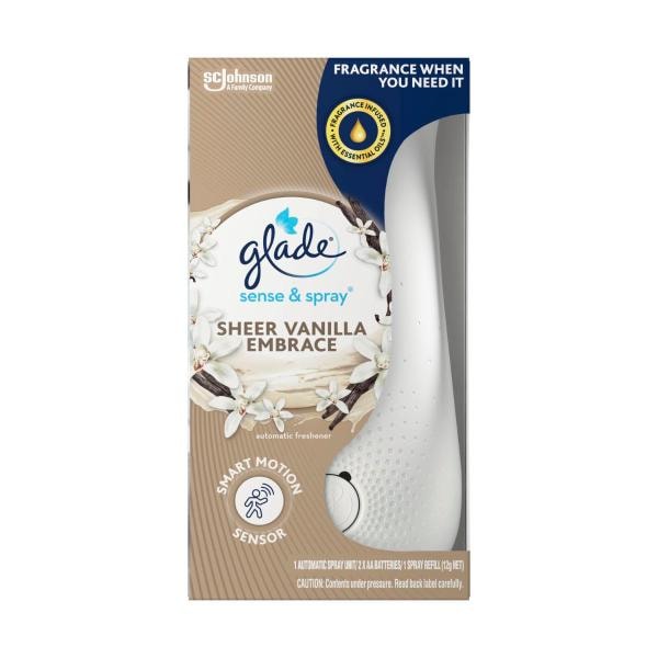 Glade Sense & Spray Automatic Air Freshener Sheer Vanilla Embrace | 1 each