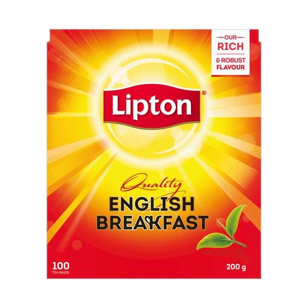Lipton English Breakfast Black Tea Bags | 100 pack