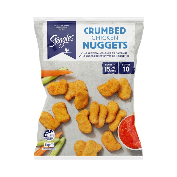 Steggles Frozen Crumbed Chicken Nuggets | 1kg