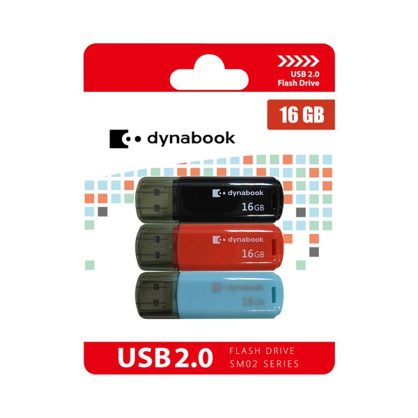 Dynabook USB 2.0 SM02 16GB | 3 pack