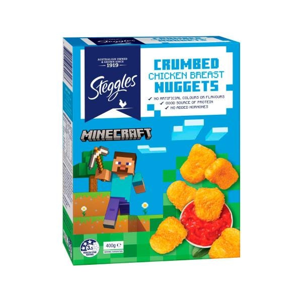 Steggles Frozen Crumbed Chicken Breast Nuggets | 400g