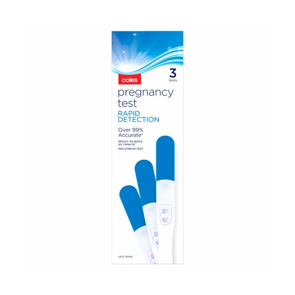 Coles Pregnancy Midstream Test | 3 pack