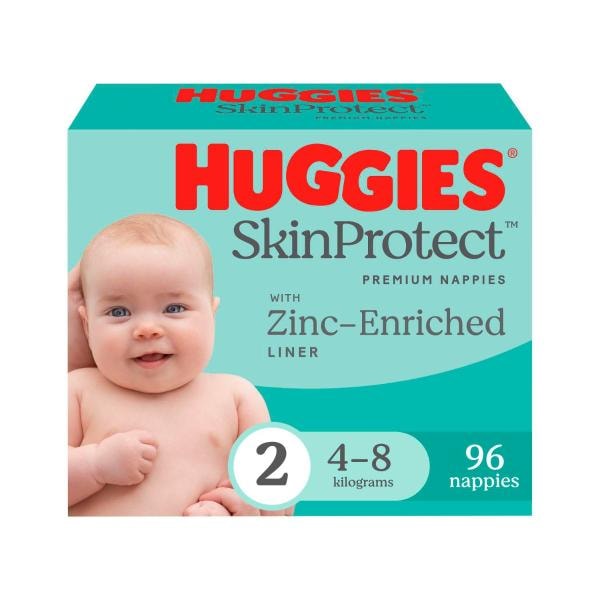 Huggies Infant Nappies Size 2 (4-8kg) | 96 pack