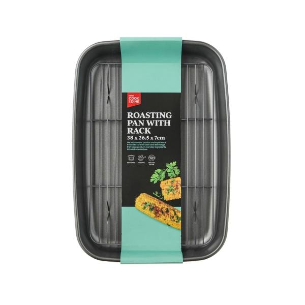 Cook & Dine Roasting Pan with Rack | 1 each
