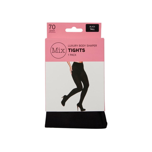 Mix Luxury Body Shaper Tights 70 Denier Black Tall | 1 pack