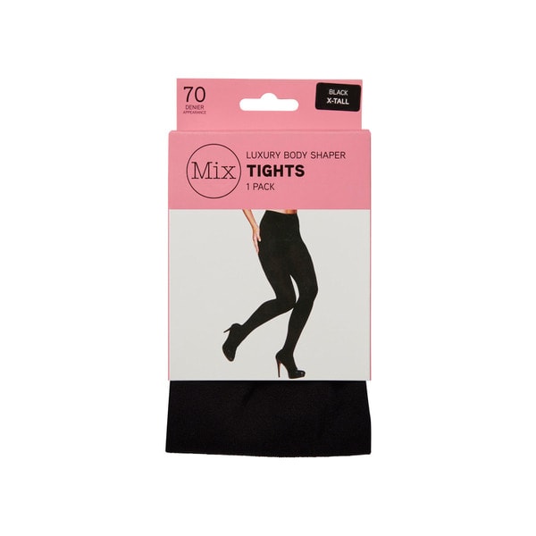 Mix Luxury Body Shaper Tights 70 Denier Black X-Tall | 1 pack