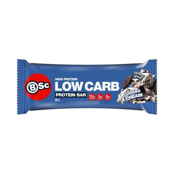BSc Bodyscience High Protein Low Carb Bar Cookies & Cream | 60g