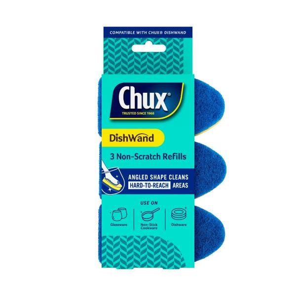 Chux Dishwand Non Scratch Refill | 3 pack