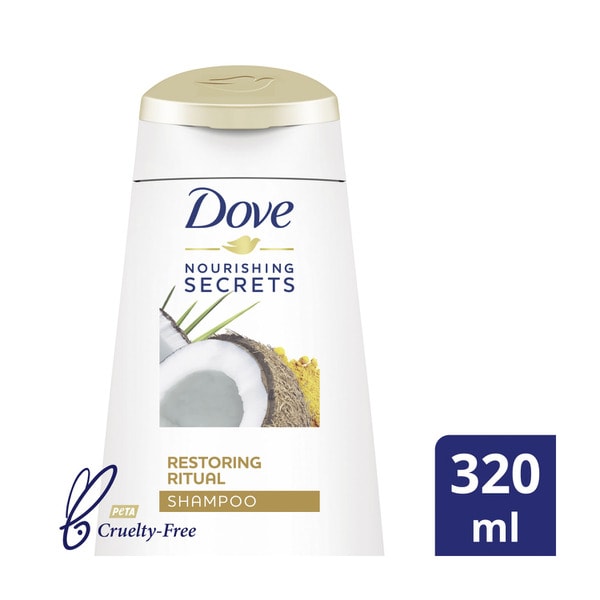 Dove Restoring Ritual Coconut Oil & Turmeric Shampoo | 320mL