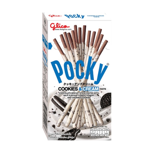 Glico Pocky Cookies & Cream Biscuit Sticks | 40g