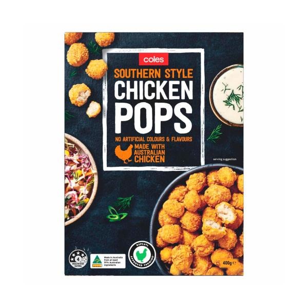 Coles Southern Style Chicken Pops | 400g