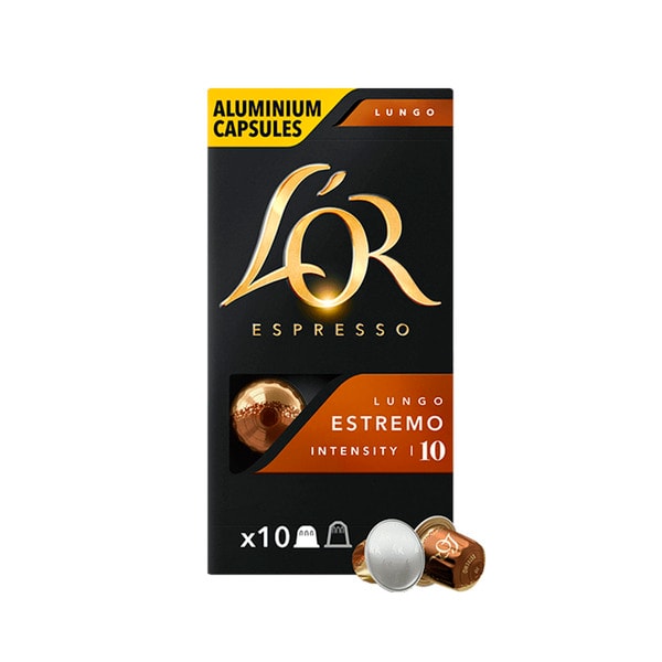 L'OR Espresso Lungo Estremo Intensity 10 Coffee Capsules 52g | 10 pack