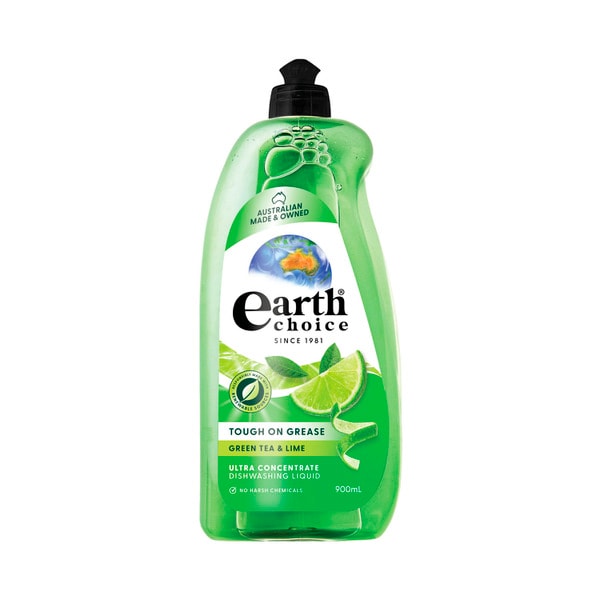 Earth Choice Dish Wash Concentrate Liquid Green Tea & Lime | 900mL