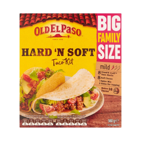Old El Paso Hard N Soft Taco Kit Mexican Style | 560g