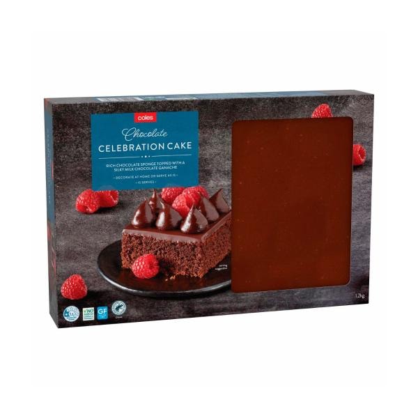 Coles Chocolate Celebration Cake | 1.2kg