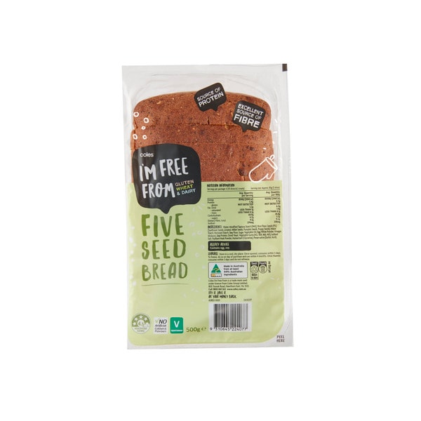 Coles I'M Free From 5 Seed Loaf | 500g